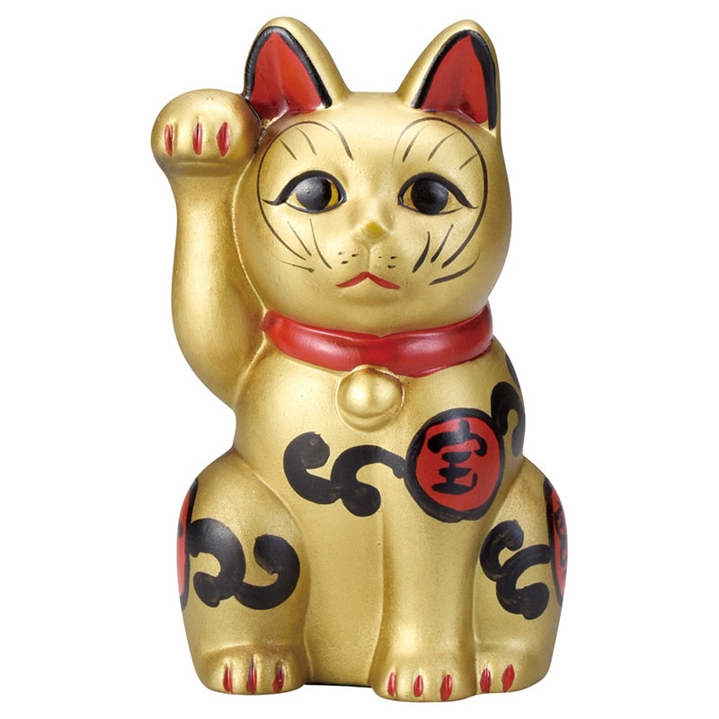 山万 80311-570 古色吉祥維新猫 金 1個（ご注文単位1個）【直送品】
