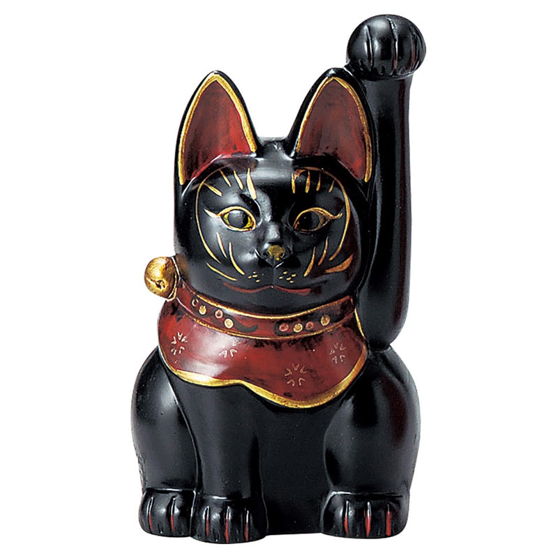 山万 80317-570 古色三河猫手長(大)黒 1個（ご注文単位1個）【直送品】