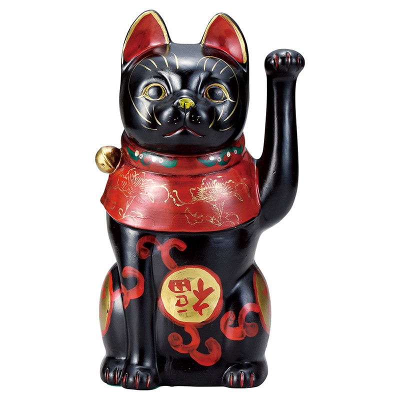 山万 80320-570 吉祥古色大正猫(中)黒 1個（ご注文単位1個）【直送品】