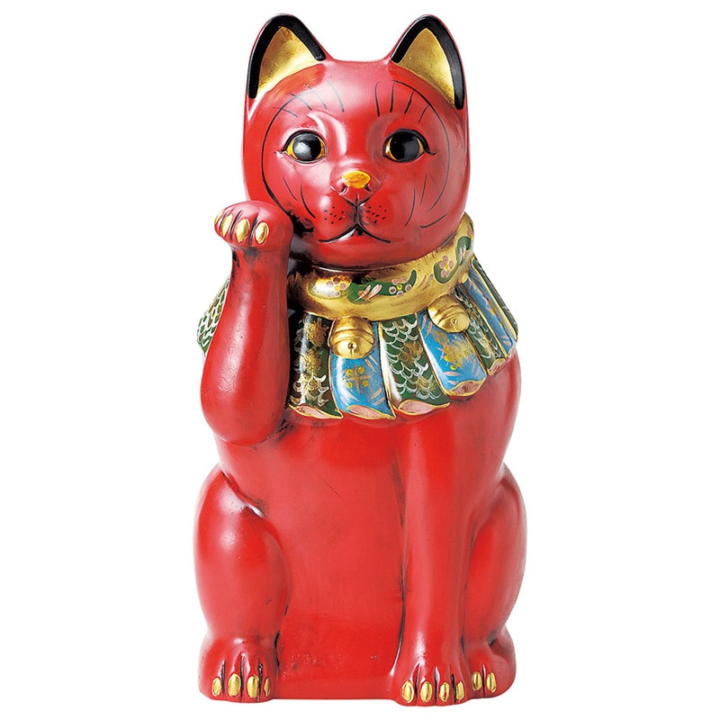 山万 80201-570 古色大正猫 特大赤 病気封じ  1個（ご注文単位1個）【直送品】