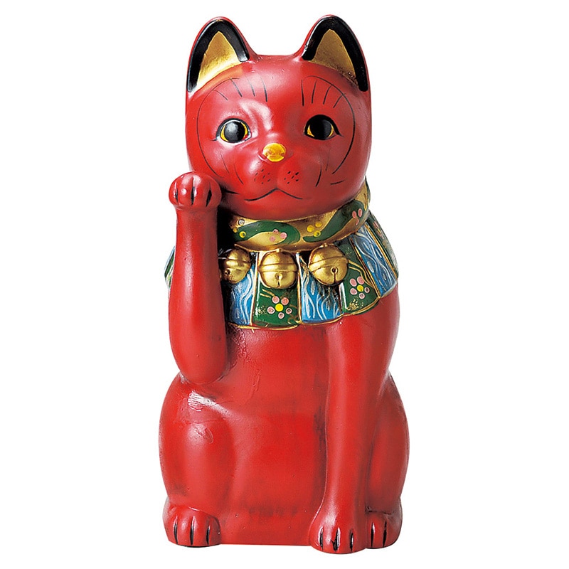 山万 80203-570 古色大正猫大(赤) 1個（ご注文単位1個）【直送品】