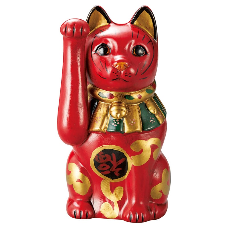 山万 80210-570 吉祥古色大正猫(小)赤 1個（ご注文単位1個）【直送品】