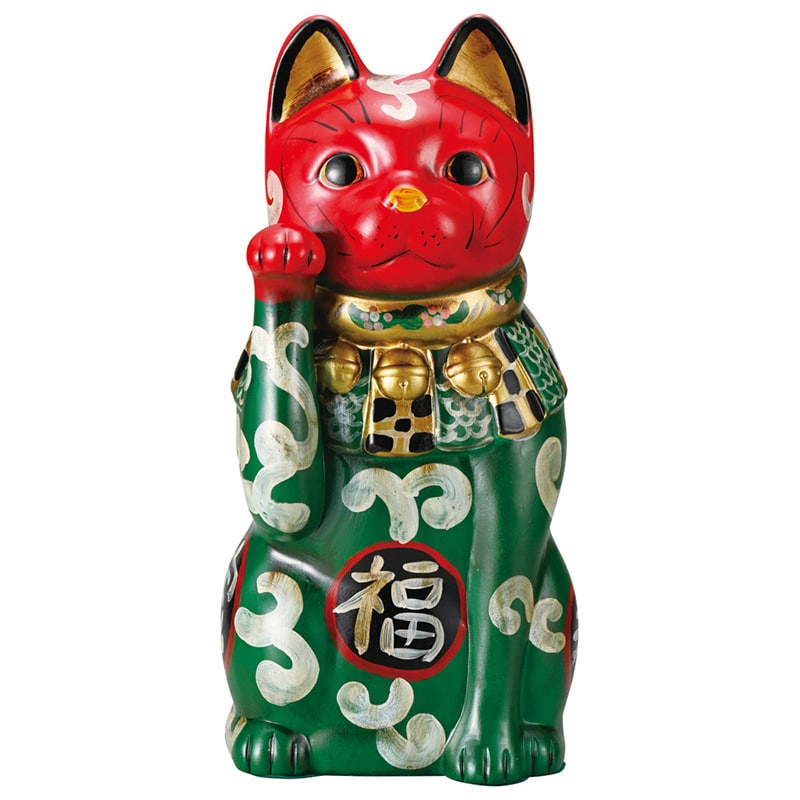 山万 80212-570 カブキ猫福字唐草(大・右) 1個（ご注文単位1個）【直送品】