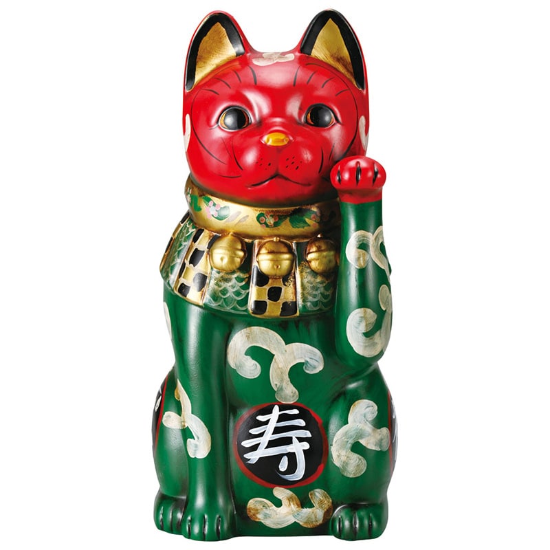 山万 80213-570 カブキ猫市松唐草(大・左) 1個（ご注文単位1個）【直送品】