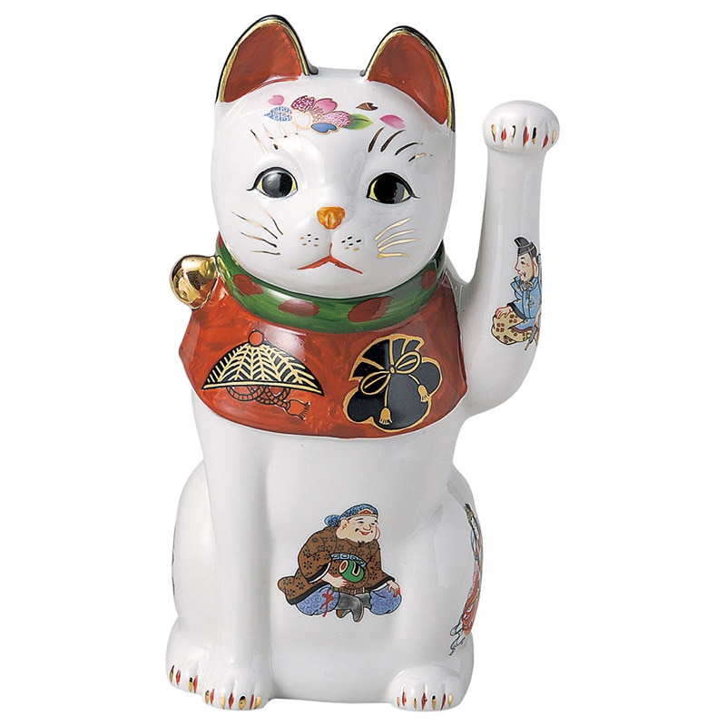 山万 80127-570 赤絵七福神中猫(左) 1個（ご注文単位1個）【直送品】