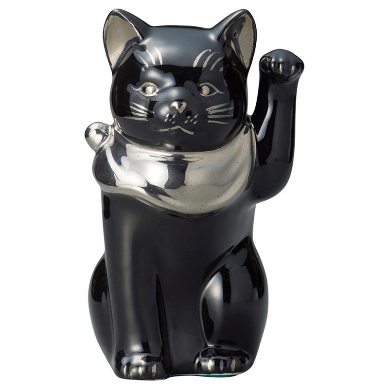 山万 80108-570 江戸猫ブラックプラチナ 左 1個（ご注文単位1個）【直送品】