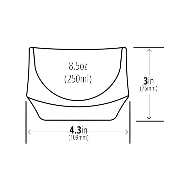 BMターゲット EQ耐熱ガラス　IMAGINEミルクガラス 8.5オンス（250ml）　2個セット KVQ1030-250 1箱（ご注文単位1箱）【直送品】