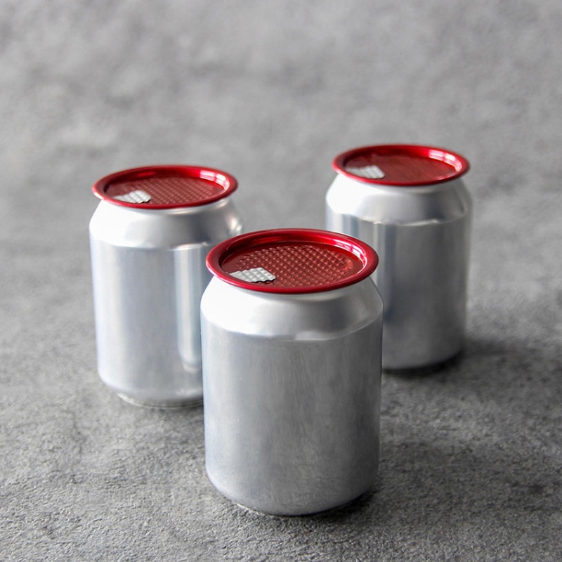 BMターゲット 缶シーリング専用アルミ容器 円柱　250ml　フルオープン オールレッド 1個（ご注文単位100個）【直送品】