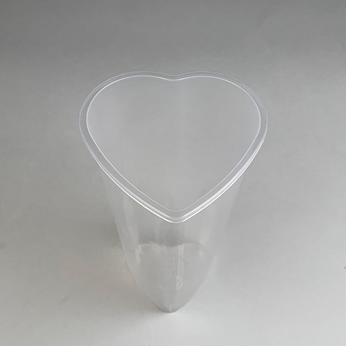 BMターゲット ハードPPカップ ハート型 16オンス 400ml TP-HEART500 25個/束(ご注文単位20束)【直送品】
