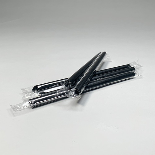 BMターゲット タピオカストロー　黒 個包装　ロングタイプ 200本/束（ご注文単位10束）【直送品】