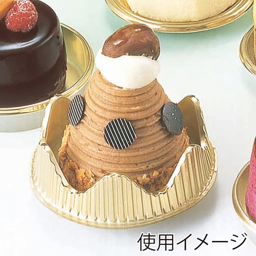 サンフレバー ケーキトレー ゴールド丸 丸花6 RF-6 50個/束(ご注文単位80束)【直送品】