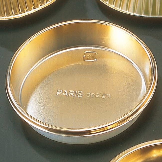 サンフレバー ケーキトレー ゴールド丸 丸深型 NS-B(M) 100個/束(ご注文単位40束)【直送品】