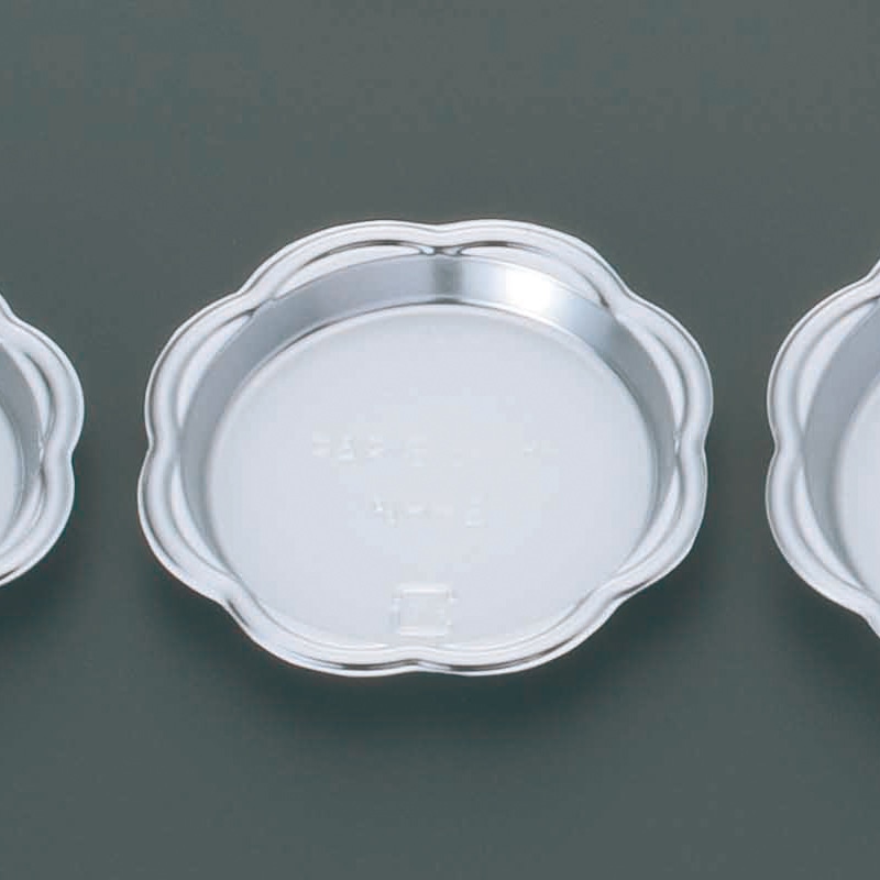 サンフレバー ケーキトレー NEW花 シルバー NH-2 100個/束(ご注文単位10束)【直送品】