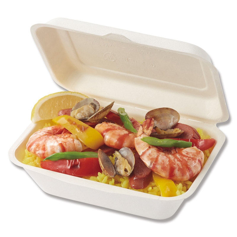 HEIKO 食品容器 業務用バガス フードパックC NFD180 50枚/袋