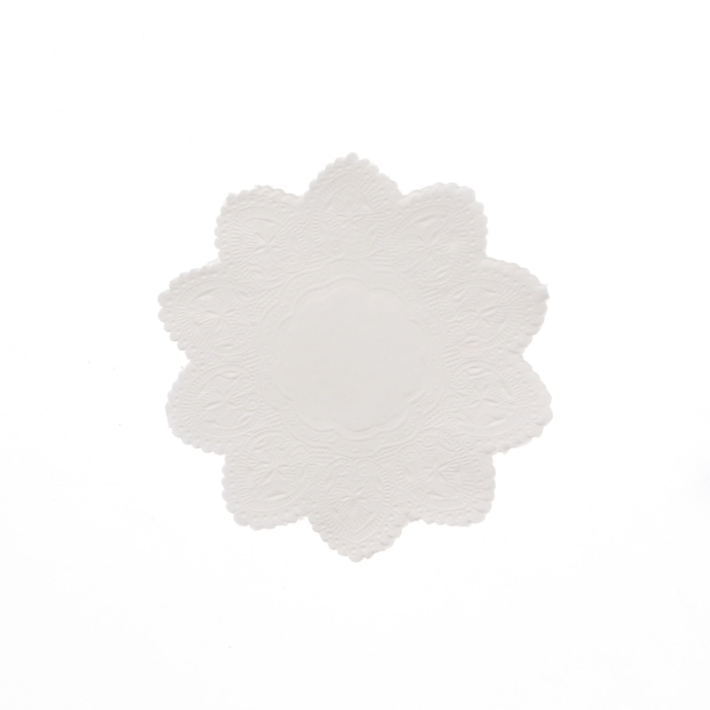 SWAN レースペーパー 丸型 4号 白 100枚/袋