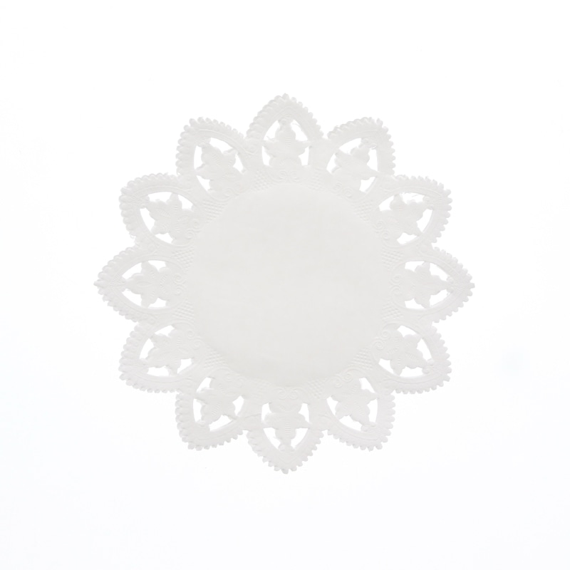 SWAN レースペーパー 丸型 6号 白 100枚/袋