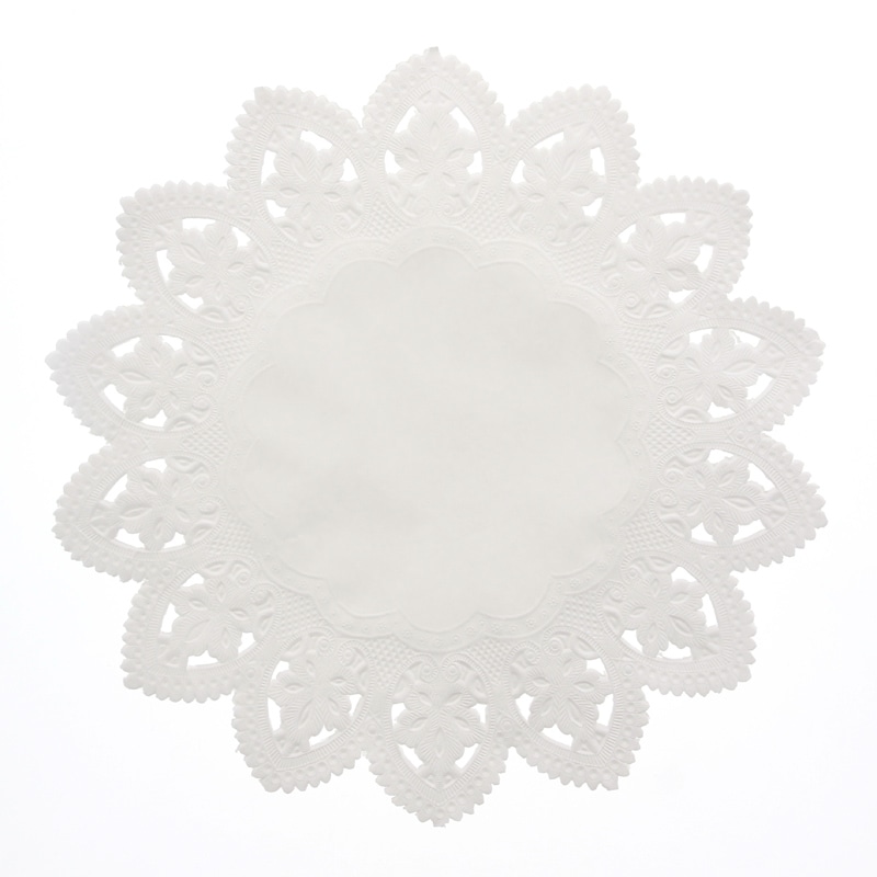 SWAN レースペーパー 丸型 11号 白 100枚/袋