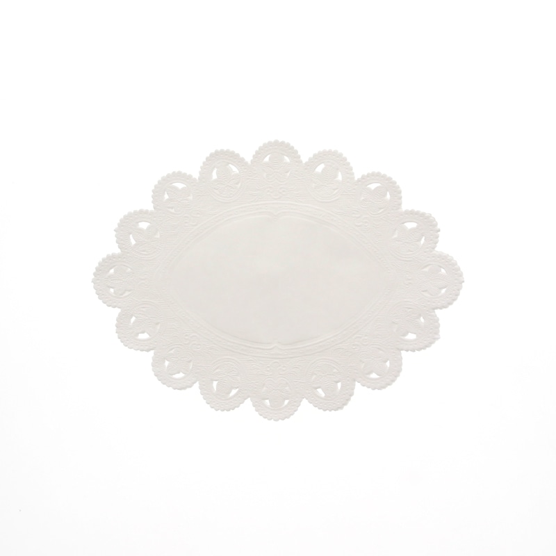 SWAN レースペーパー 小判型 9号 白 100枚/袋