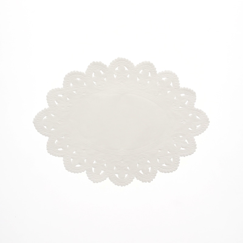 SWAN レースペーパー 小判型 10号 白 100枚/袋