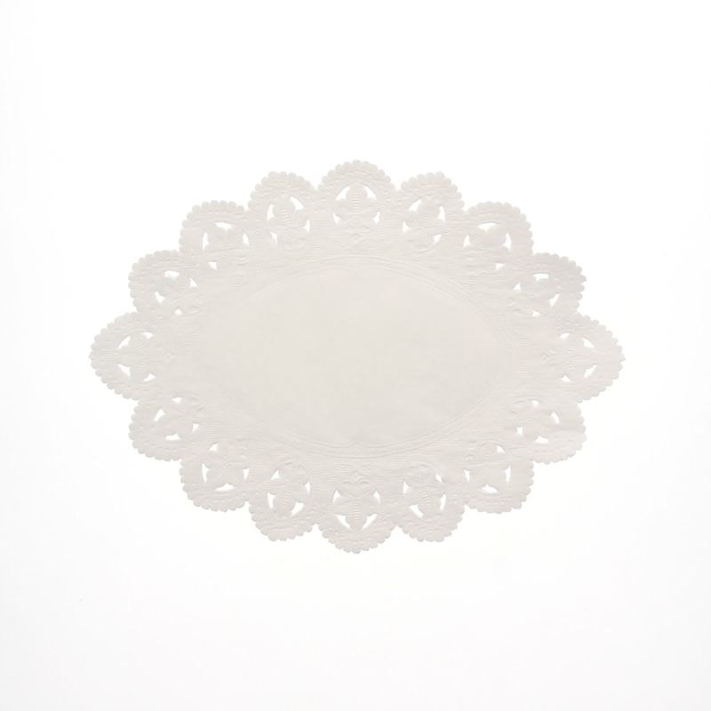 SWAN レースペーパー 小判型 12号 白 100枚/袋