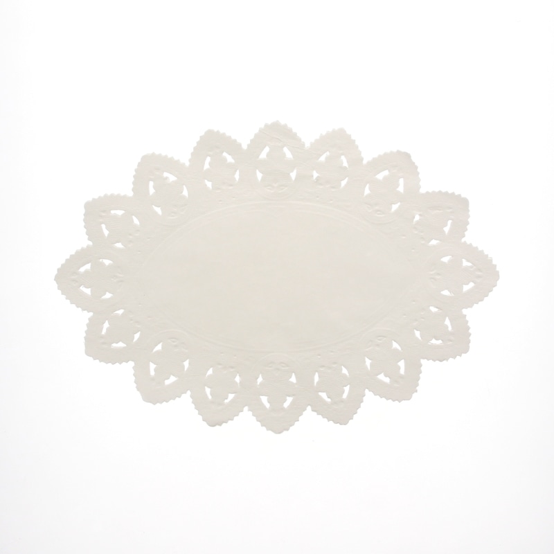 SWAN レースペーパー 小判型 14号 白 100枚/袋