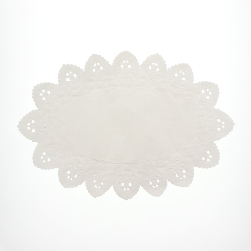 SWAN レースペーパー 小判型 16号 白 100枚/袋