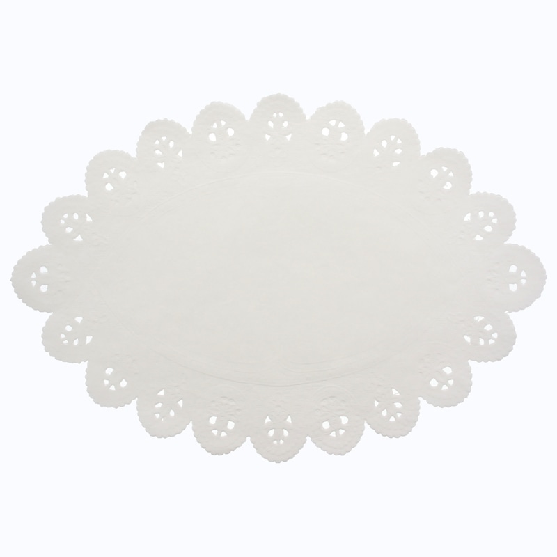 SWAN レースペーパー 小判型 20号 白 100枚/袋