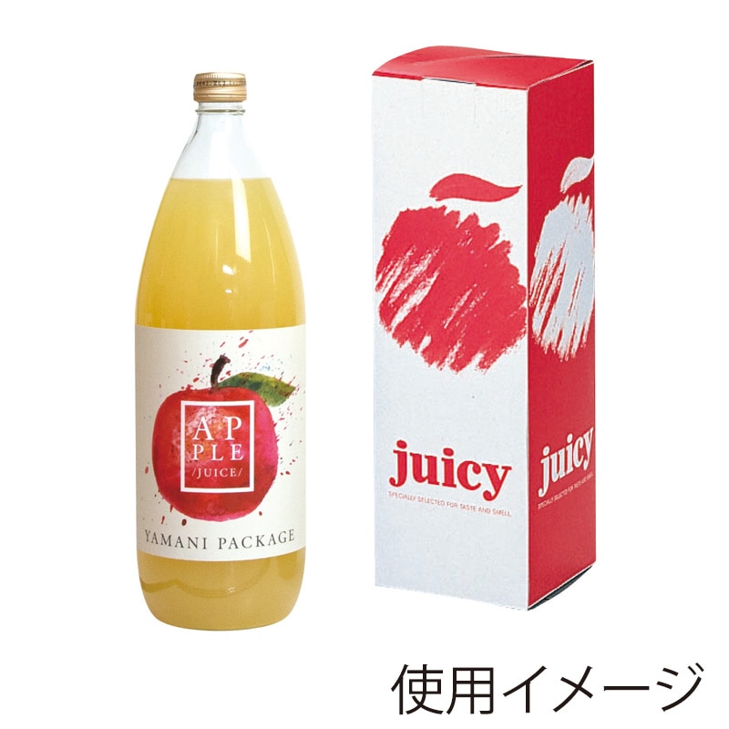 ヤマニパッケージ ジュース箱 1L 1本 K-235A 赤 300枚/箱(ご注文単位1箱)【直送品】