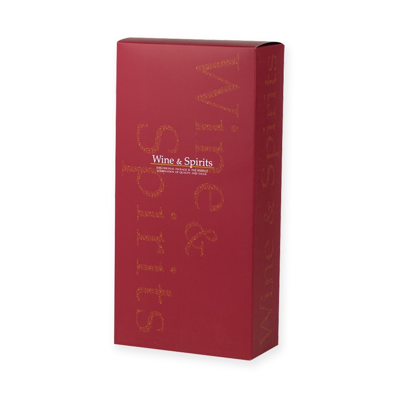 ヤマニパッケージ ロングワイン箱 2本 K-588 100枚/箱(ご注文単位1箱)【直送品】