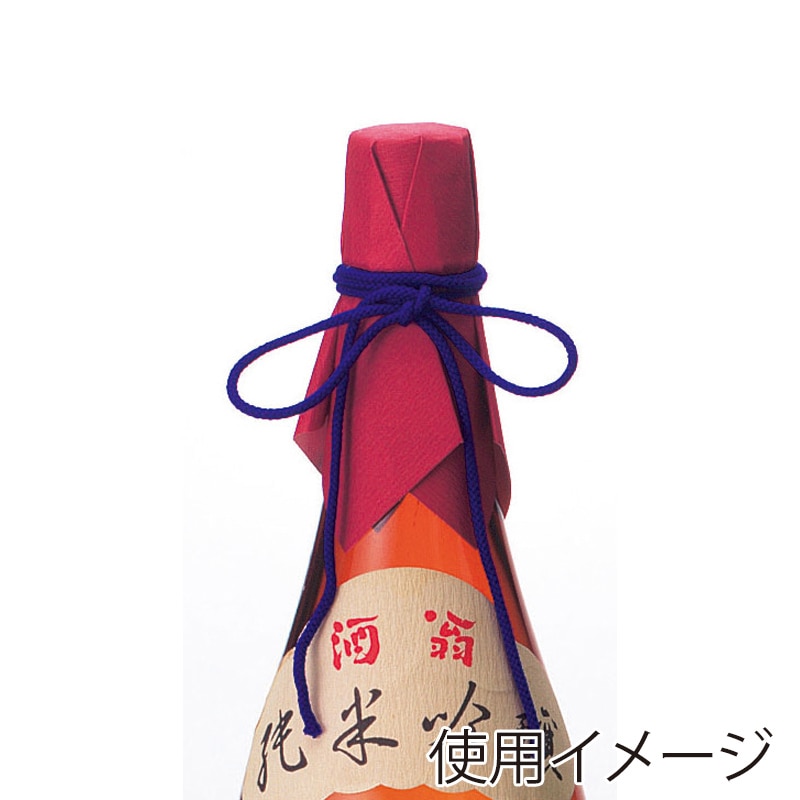 ヤマニパッケージ かけ和紙ひも付セット 175 K-637A　本体赤／紐青 100セット/箱（ご注文単位1箱）【直送品】