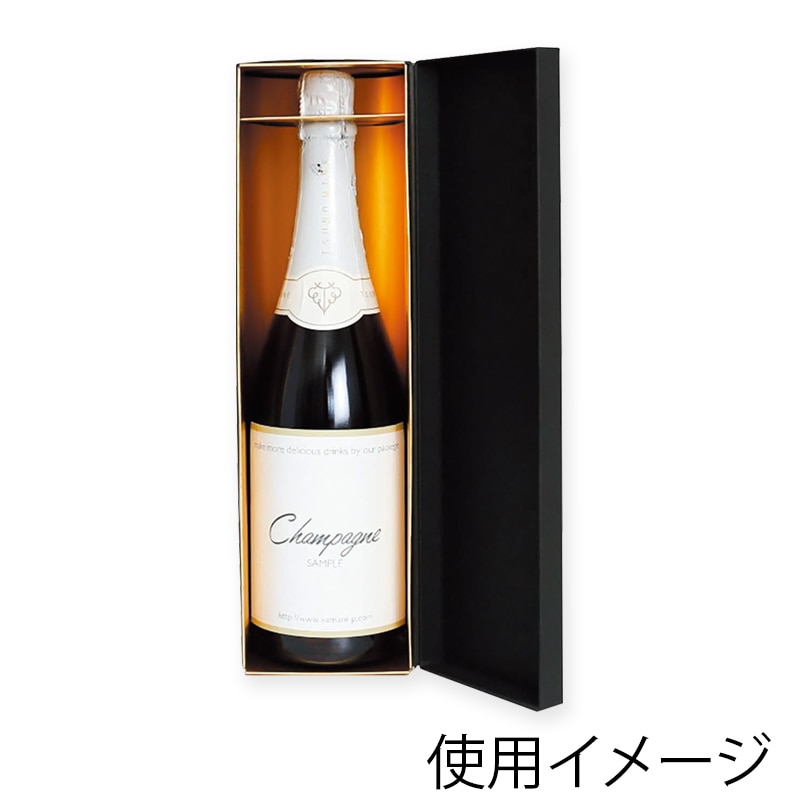 ヤマニパッケージ スパークリングワイン貼箱　金台紙 1本 K-1380 20枚/箱（ご注文単位1箱）【直送品】