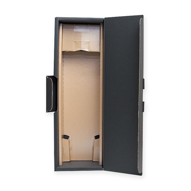 ヤマニパッケージ エスポアブラック　720ml瓶箱 1本 K-1425 50枚/箱（ご注文単位1箱）【直送品】