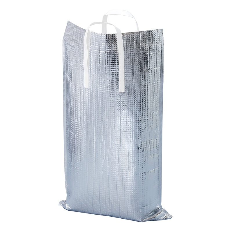 ヤマニパッケージ アルミ保冷袋 一升瓶2本 K-1550 100枚/箱（ご注文単位1箱）【直送品】