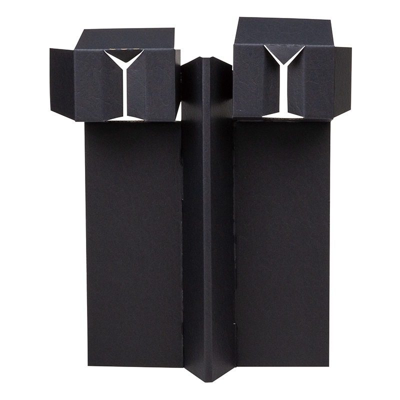 ヤマニパッケージ オープンギフトBOX 720ml太瓶用 2本 K-1551 100枚/箱(ご注文単位1箱)【直送品】