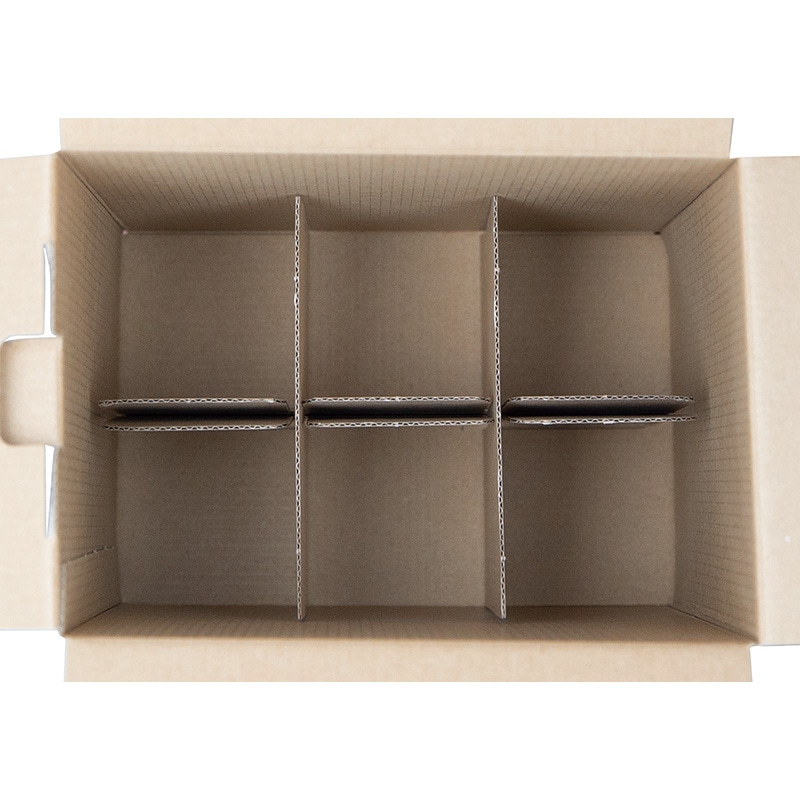 ヤマニパッケージ スリム瓶330ml箱 6本 K-1575 100枚/箱（ご注文単位1箱）【直送品】