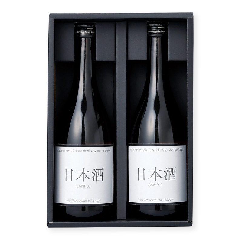 ヤマニパッケージ 太瓶720ml×2本箱 麻の葉FS K-1577FS 50枚/箱(ご注文単位1箱)【直送品】