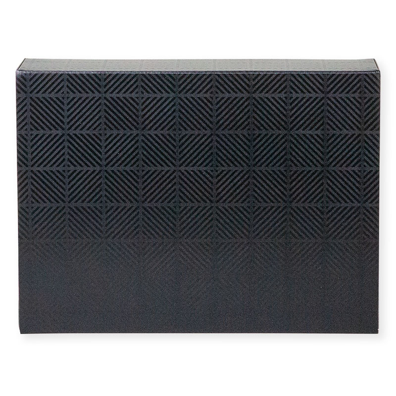 ヤマニパッケージ 300ml瓶箱 ブロックブラック 4本 K-1592 50枚/箱(ご注文単位1箱)【直送品】