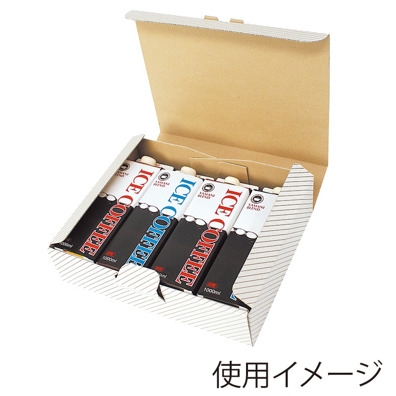 ヤマニパッケージ パームリキッド一体式ギフト箱 4本用 COT-151 25枚/束(ご注文単位4束)【直送品】