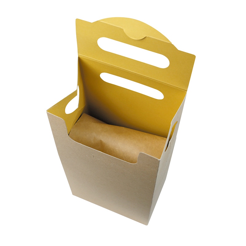 ヤマニパッケージ クラフトハンディバッグ COT-160 10枚/束(ご注文単位10束)【直送品】