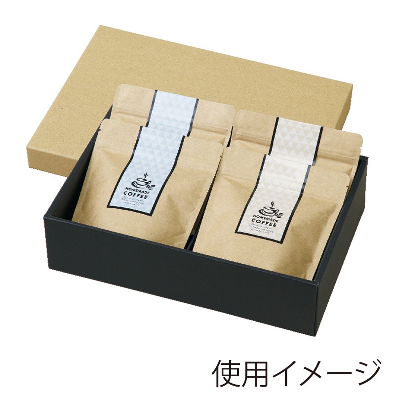 ヤマニパッケージ アルミスタンドギフト箱 100g　4袋用 COT-174 25枚/束（ご注文単位1束）【直送品】