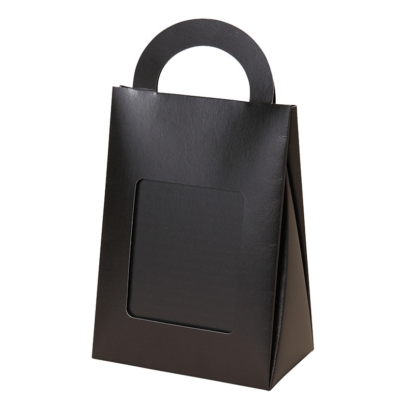 ヤマニパッケージ 2WAYバッグ COT-452BL ブラック 50枚/束(ご注文単位4束)【直送品】