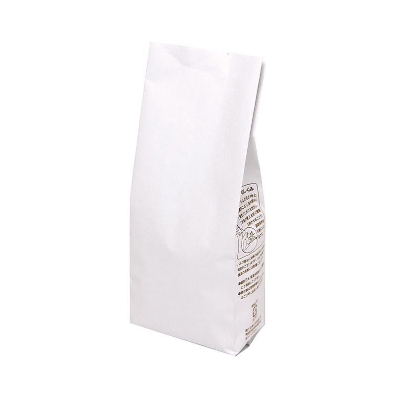 ヤマニパッケージ ガゼット袋 200g　インナーバルブ付 COT-901　ホワイト 100枚/束（ご注文単位10束）【直送品】