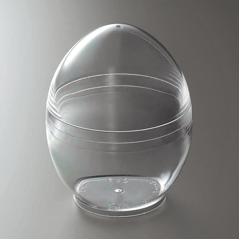 サンフレバー 卵型カップ　ドリームエッグ 透明 S-DE-H-6785ML 6個/袋（ご注文単位40袋）【直送品】