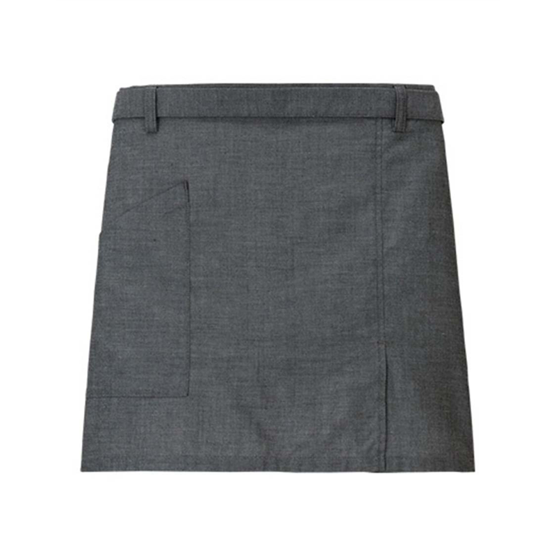 サーヴォ 男女兼用 エプロン ショート丈 F グレー SAPU-1301-B3 1枚（ご注文単位1枚）【直送品】