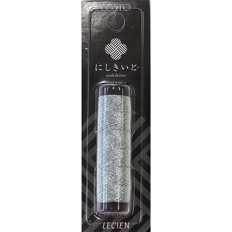 LECIEN (ルシアン) にしきいと ラメ 刺しゅう糸 20m巻 col.5 水色 1個(ご注文単位1個)【直送品】