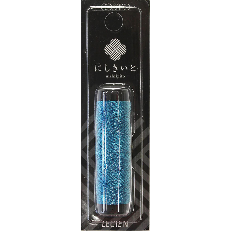 LECIEN (ルシアン) にしきいと ラメ 刺しゅう糸 20m巻 col.6 浅葱 あさぎ 1個(ご注文単位1個)【直送品】