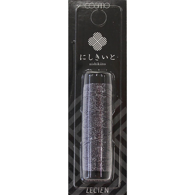LECIEN (ルシアン) にしきいと ラメ刺しゅう糸 20m巻 col.10 墨 1個(ご注文単位1個)【直送品】