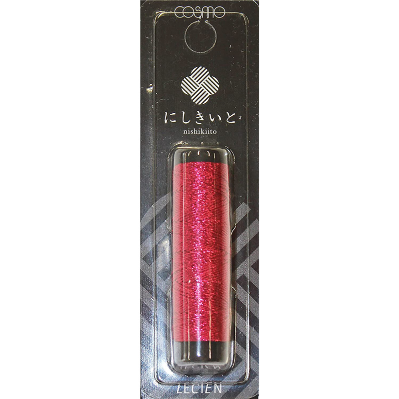 LECIEN (ルシアン) にしきいと ラメ刺しゅう糸 20m巻 col.13 薔薇色 1個(ご注文単位1個)【直送品】