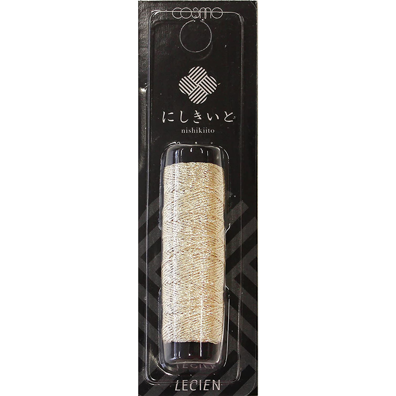 LECIEN (ルシアン) にしきいと ラメ刺しゅう糸 20m巻 col.23 白銀 1個(ご注文単位1個)【直送品】