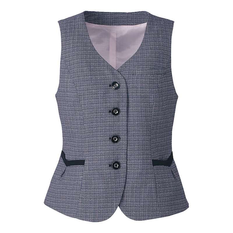 ベスト　EAV684　ピンクチェック 5号  1枚（ご注文単位1枚）【直送品】